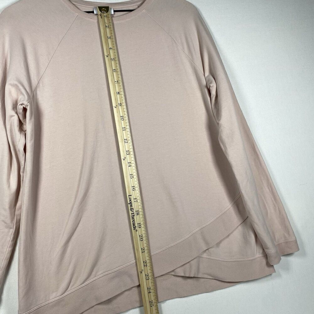 J‎ Jill Pure Jill Womens Pullover Sweater SMALL Pink Blush Pima Cotton - Picture 7 of 9